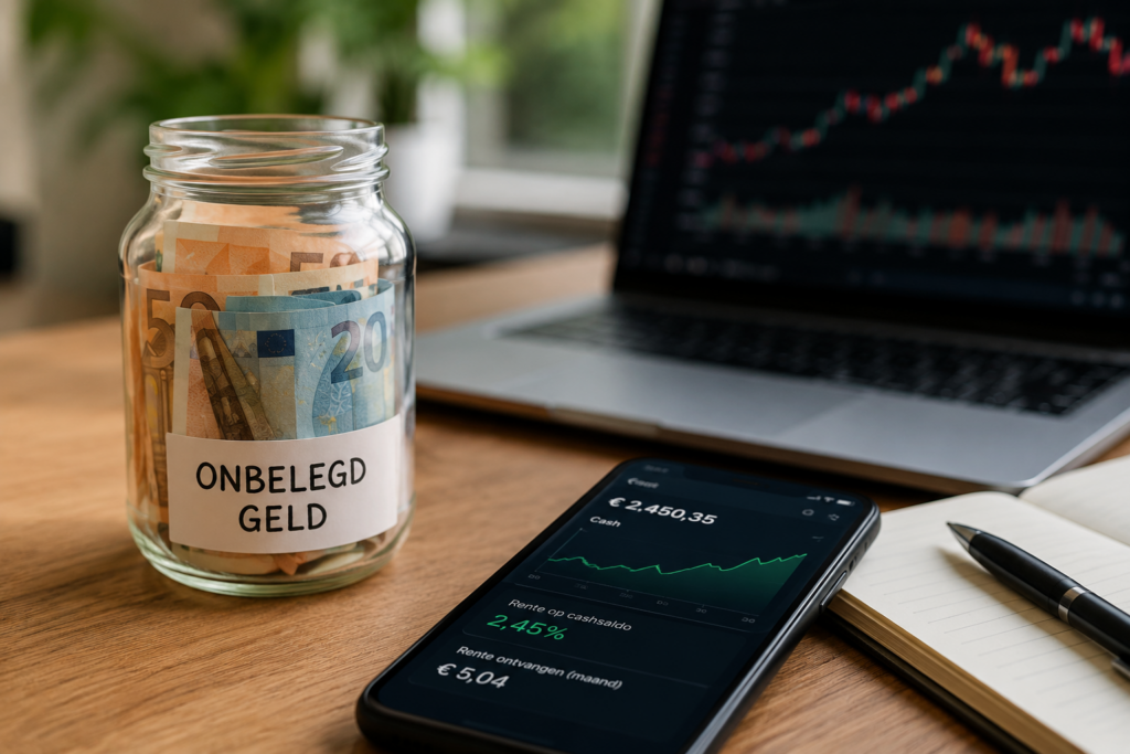 Waarom steeds meer brokers rente geven op onbelegd geld